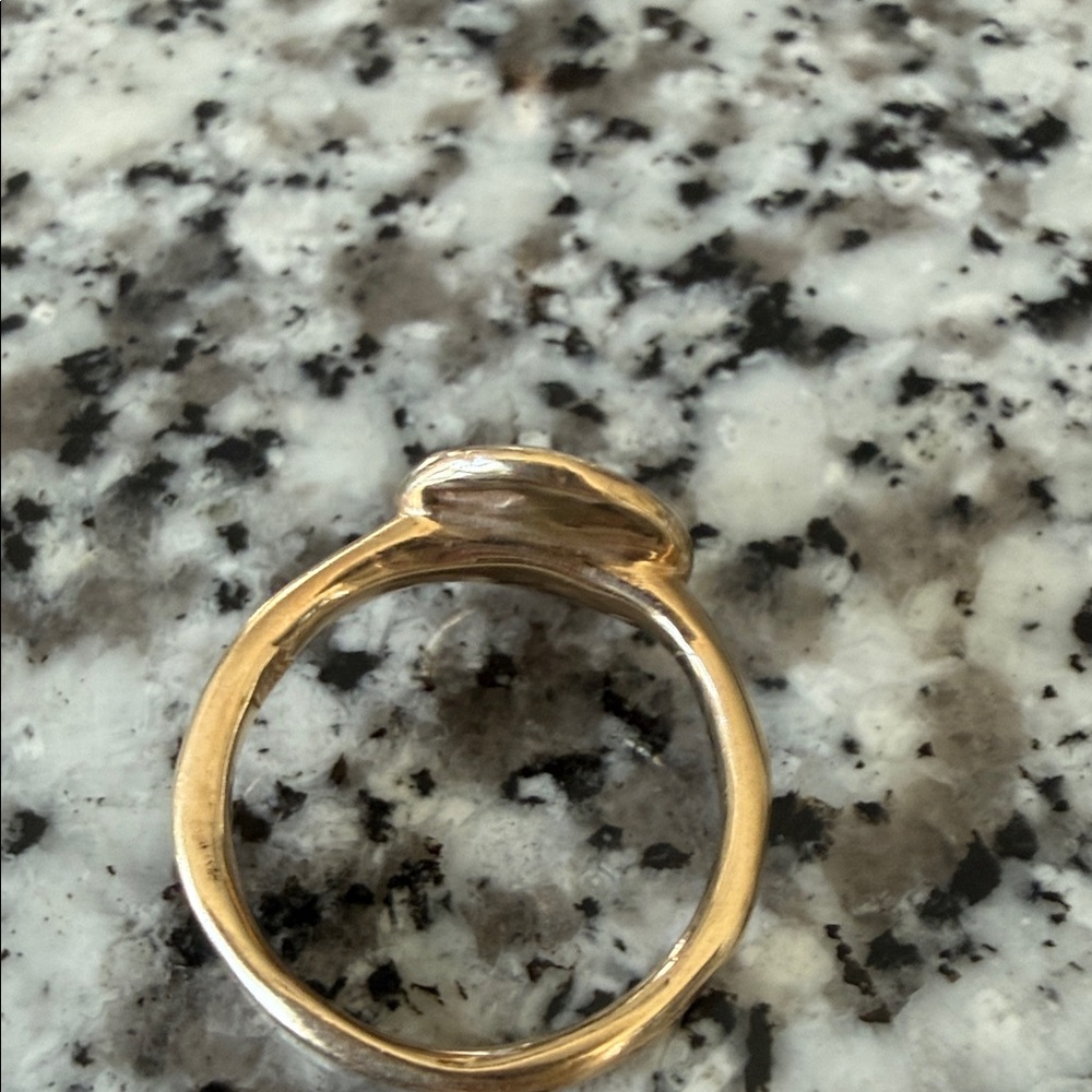HALCYON Signet SELENE Ring 14K Solid Yellow Gold + Diamond  Sz 7 4.68g T.W. - Picture 7 of 14
